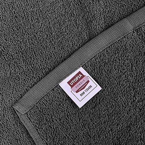 Bulk 216-pack Commercial Cotton Mop Towels, Hotels & Bar, 16x19 in, Grey - color: Grey, size: 216 Pack