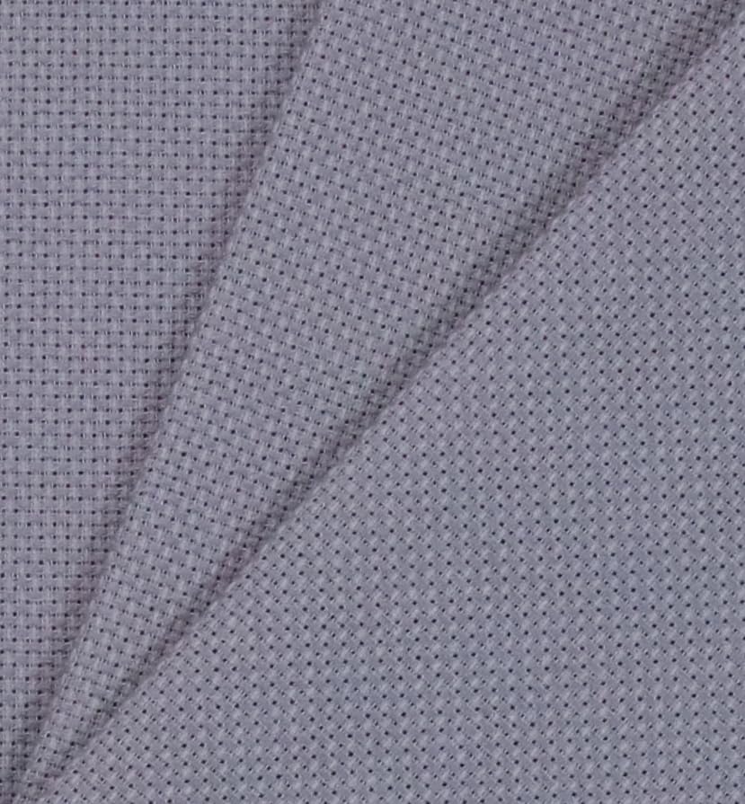 KCS 3 pc of 12" x 18"(30cmx45cm) Counted Cotton Aida Cloth Cross Stitch Fabric (Light Steel Grey,16CT) - color: Light Steel Grey, size: 16CT