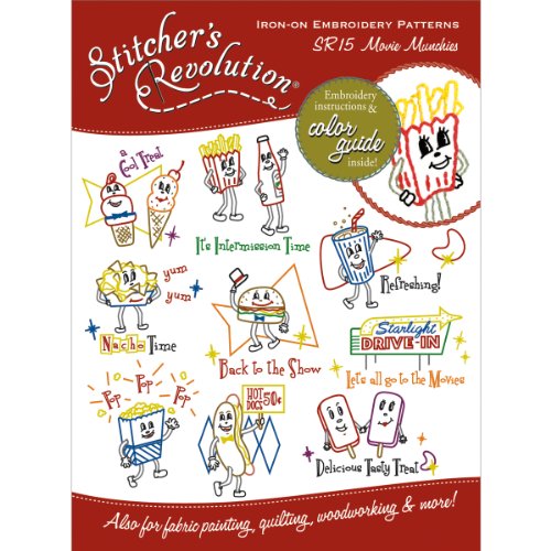 Stitcher's Revolution Iron-On Transfers-Movie Munchies