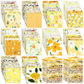 Kinlop 600 Pcs 4"x4" Cotton Fabric Squares Quilting Precut, Yellow - color: Classic Style