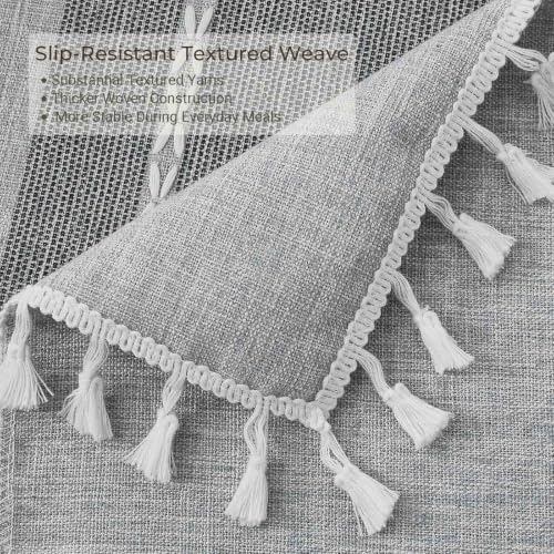 Waterproof Outdoor Rectangular Tablecloth, Gray Stripe, 55 x 70 Inch - color: 02-dusk Gray Stripe, size: 70" x 55" (Rectangular)