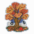 Mill Hill Fall Tree Beaded Counted Cross Stitch Ornament Kit 2018 Autumn Harvest MH181824