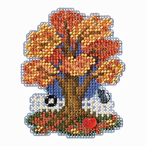 Mill Hill Fall Tree Beaded Counted Cross Stitch Ornament Kit 2018 Autumn Harvest MH181824