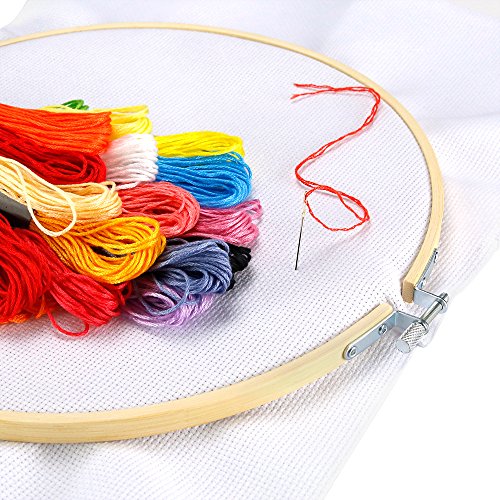Caydo 3 Pack 12 Inch Embroidery Hoop, Large Cross Stitch Hoop - style: 12 INCH