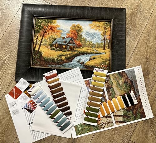 RIOLIS 1079 Autumn View Counted Cross Stitch Kit 14.96 x 10.24 in - style: Autumn View 1079