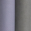 KCS 2 pc of 15" x 18"(38cmx45cm) 16 Count Cross Stitch Cotton Aida Cloth Needlework Fabric Box (Light Steel Grey+Medium Grey,16CT) - color: Light Steel Grey+medium Grey, size: 16CT