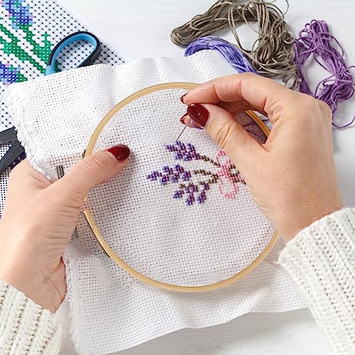 20 PCS 4 Inch Bamboo Embroidery Hoops, 4 Inch Adjustable Bamboo Cross Stitch Rings in Bulk for Needlework, Sewing and Crafts, with Easy Loosen Tighten Mechanism, Ideal for Gifting and Decorating - size: 4 Inch
