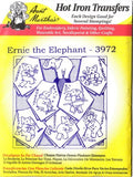 Ernie The Elephant Aunt Martha's Hot Iron Embroidery Transfer