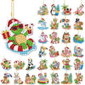 WILLBOND 30 Pcs Christmas Diamond Art Keychain Kits for Adults - color: July Christmas Animal