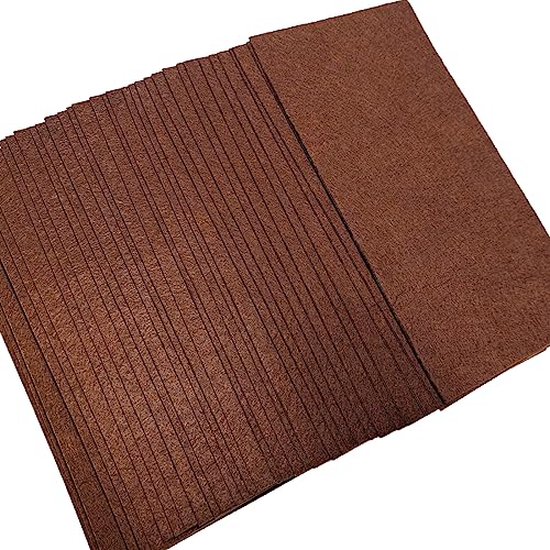 Jtnohx Self Adhesive Felt Sheets Adhesive Backed Felt Fabric Brown 4"x8" - color: Brown