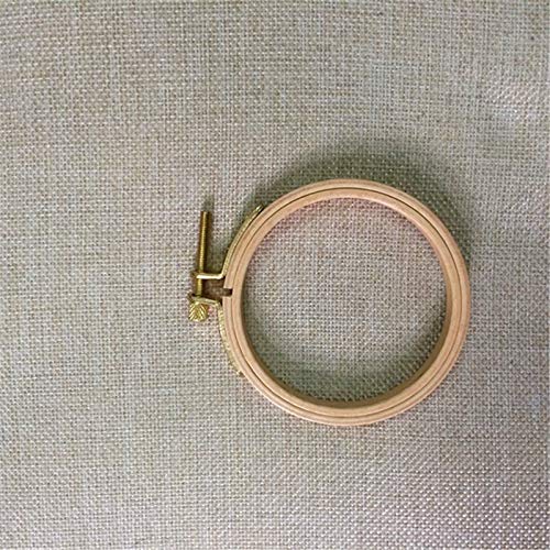 Beech Wood Embroidery Hoops - Small Round Craft Frames for Hand Stitching, Cross Stitch, DIY Art, Natural Wooden Hoops Small Wooden Craft Rings Round Stitching Frames (5pcs, 3 inch) - color: 5pcs, size: 3 inch