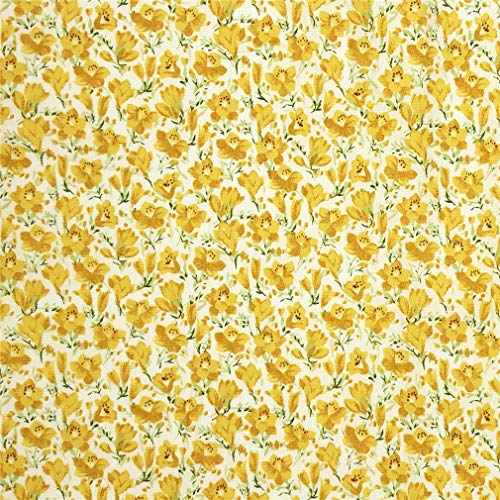 Retro Floral Print Precut Quilting Fabric 100% Cotton Fabric Squares 8x8 for Quilt Beginners (25Pcs) SZRUIZFZ - size: 8"x8"(20cm x 20cm)