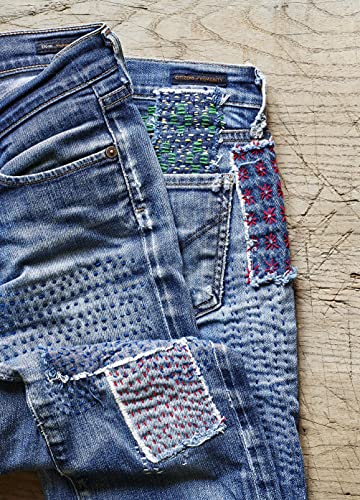 The Mending Directory: 50 Modern Stitch Patterns for Visible Repairs (Landauer) Iron-On Patterns Included - Mend Your Clothes, Practice Sustainable Fashion, Save Money, and Build Your Sewing Skills