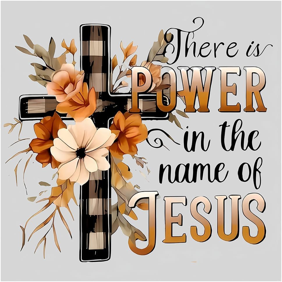 Religious Stamped Cross Stitch Kits -Needlepoint Counted Cross Stitch Kits for Beginners，Religious Cross Dimensions Cross Stitch Kits Embroidery Kit Arts and Crafts for Beginners 13.7x13.7 inch - color: D040