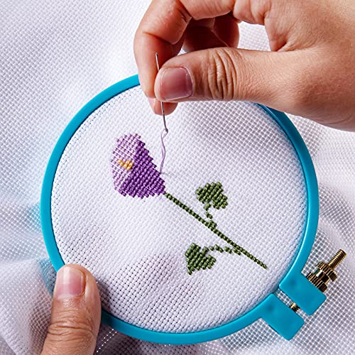 Aida Cloth Big Size 14 Count, White Cross Stitch Fabric, 39 inch by 60 inch - size: 14 count 39"x60"