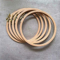Beech Wood Embroidery Hoops - Small Round Craft Frames for Hand Stitching, Cross Stitch, DIY Art, Natural Wooden Hoops Small Wooden Craft Rings Round Stitching Frames (5pcs, 7 inch) - color: 5pcs, size: 7 inch