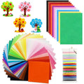 60 PCS Felt Fabric Sheets Craft Kit, Thick Nonwoven Felt, for Crafts