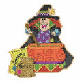 Miranda the Witch Halloween Beaded Cross Stitch Kit Mill Hill 2015 Hocus Pocus Trilogy MH195201