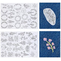 Lewtemi 50 Pcs Blossom Water Soluble Hand Sewing Stabilizers - color: Blossom