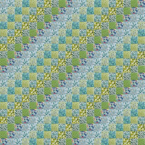 5"x 5" Precut Cotton Quilting Fabric Squares for Sewing-Green - color: Green, size: 50P5"x5"