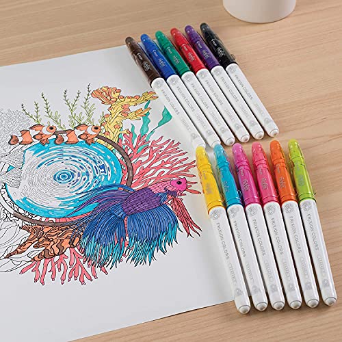 PILOT Pen FriXion Colors Erasable Marker Pens, Assorted Color Inks, 36-Pack - size: 1 Count (Pack of 36)
