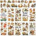 10 Pcs Fall Rub-On Transfers for Furniture & Crafts, 12 x 6 Inch - style: Vintage Fall