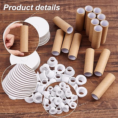 PH PandaHall 16 Sets Empty Paper Thread Spools, Wire Weaving Bobbins Paper Sewing Spools Removable Empty Wire Spools for Yarn Cord Chain Embroidery Sewing DIY Arts Crafts, 80mm/3.15" - size: 80mm/3.15"