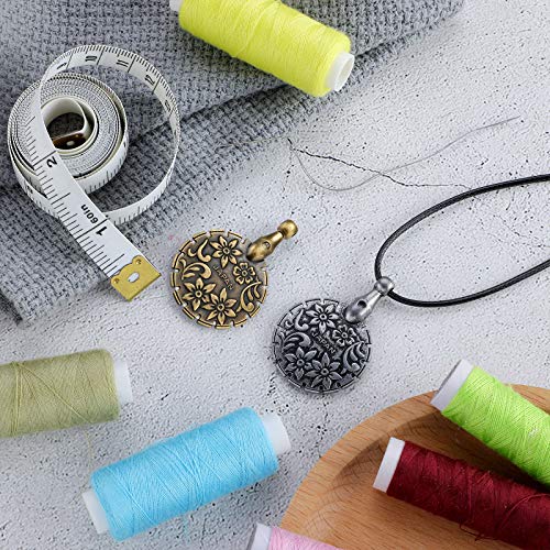 Mudder 2 Pcs Yarn Cutter Pendant Metal,Antique Gold, Antique Silver - color: Antique Gold, Antique Silver