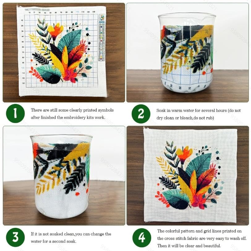 ZuoAnLF Cross Stitch Kits for Adults,14CT Stamped Cross Stitch Kits for Beginner,DIY Needlepoint Embroidery Patterns Kits Embroidery Patterns for Gift Home Wall Decor 12x12 Inch