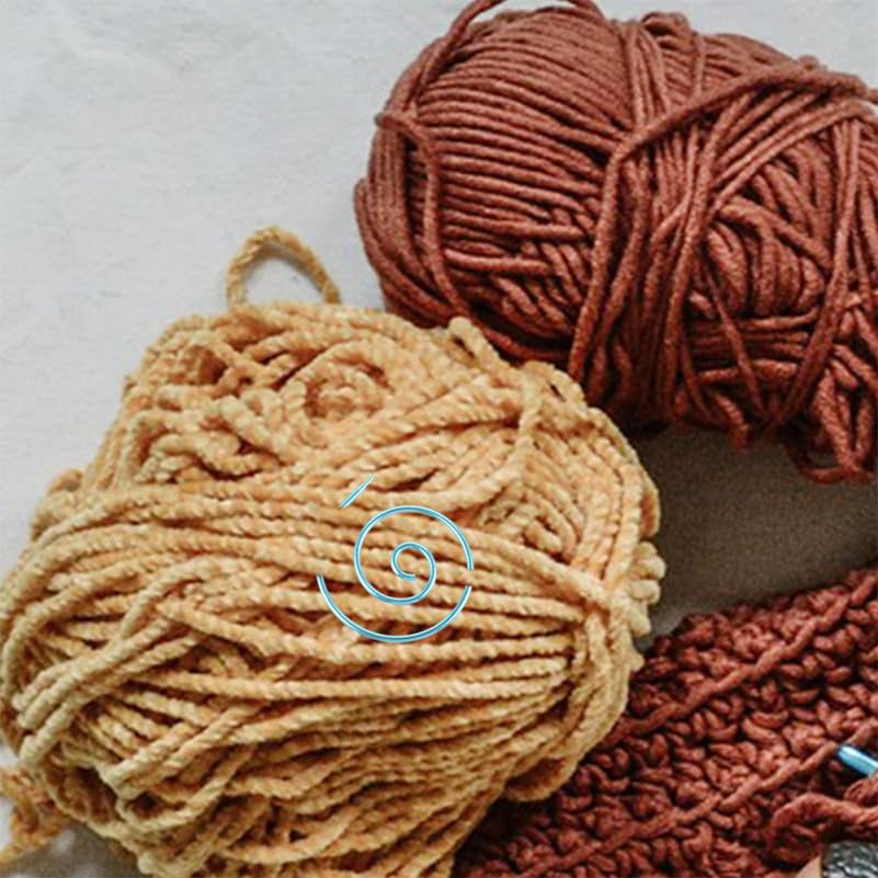 Artibetter Spiral Cable Knitting Needles Set Circular Knitting Needles for Yarn Sewing Knitters 3-Pack Handmade Knitting Tool for Shawls Sweaters Tapestries