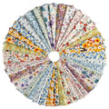 42-10" Quilting Cotton Fabric Bundles Printed Floral Craft Fabric Precut 100% Cotton Layer Cake Fabrics Quilting Squares for Any DIY Sewing Crafts(Fresh Style) - color: Color-2