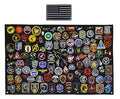 Antrix 47x30 Tactical Moral Patch Holder Panel Wall Display Board Hang Display Poster Frame Hang to Wall Board Panel for Showing Hook and Loop Emblems - size: 47x30 inch