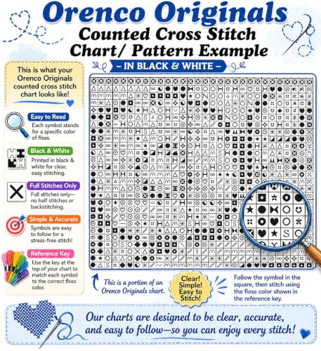 Counted Cross Stitch Pattern Inspired by Louis Comfort Tiffany