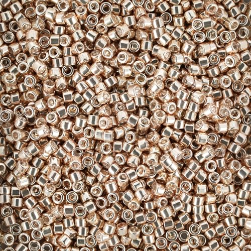 Miyuki Delica Seed Beads - color: DB0433 - Galvanized Champagne