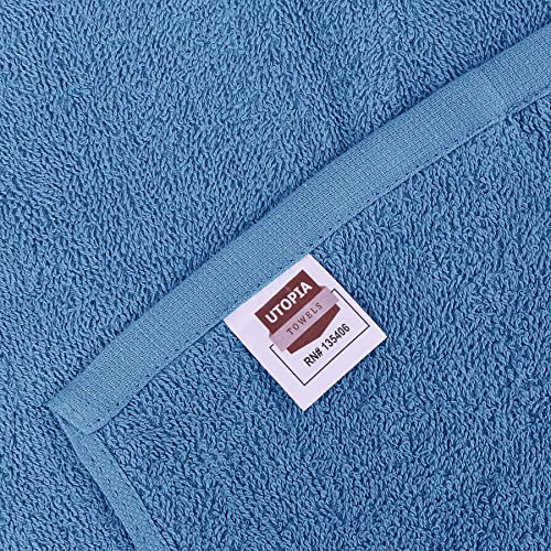 Utopia Towels Kitchen Bar Mops, 12 Pack 16x19 in 100% Cotton, Electric Blue - color: Electricblue, size: 12 Pack