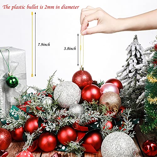 Shappy 1000 Pcs Christmas Ornament Hooks, Gold, Silver, Red, Green - color: Gold, Silver, Red, Green