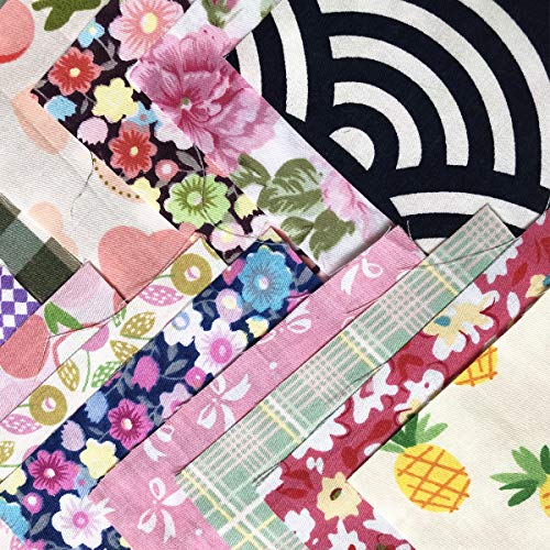 200 pcs Fabric Squares Sheets Patchwork Craft Cotton Quilting Fabric Bundles DIY Patchwork Crafts with with Different Patterns for Crafts (10cmx10cm)