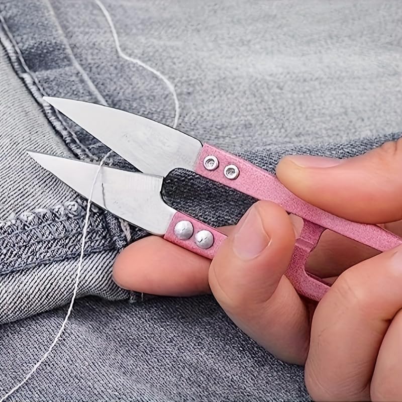 6 Pcs Sewing Scissors shears, 4 Inch Yarn Snips, High-Carbon Steel Thread Snippers, Sewing Snips Thread Cutter Scissors