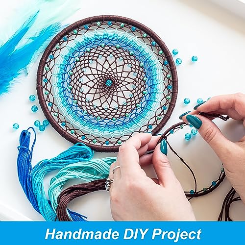 PATIKIL 12 Inch Bamboo Macrame Hoop, 10Pcs Wood Floral Hoop Craft Rings for DIY Craft Dream Catcher Wedding Wreath Decor Wall Hanging Decorations - size: 12 Inch