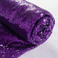 ShiDianYi 15 Feet Purple Sequin Fabric - 5 Yards Glitter Mesh Material for Dress, Backdrop - color: Purple, size: 5 Yard