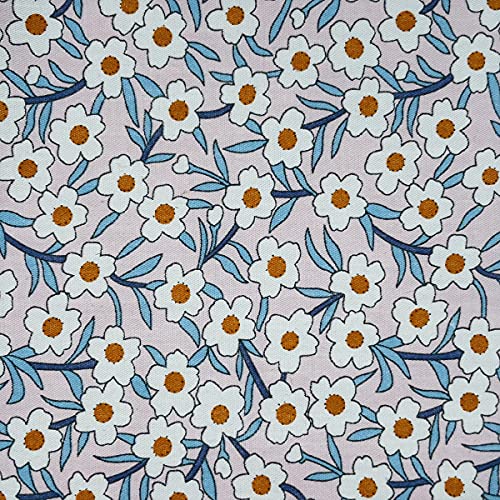 Retro Floral Print Precut Quilting Fabric 100% Cotton Fabric Squares 8x8 for Quilt Beginners (25Pcs) SZRUIZFZ - size: 8"x8"(20cm x 20cm)