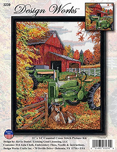 Tractor Counted Cross Stitch Kit