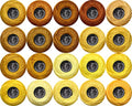 Soft 20 Colors Classic Crochet Thread 20 Pack,100% Cotton (Dark Topaz-728-725) - color: Dark Topaz Series