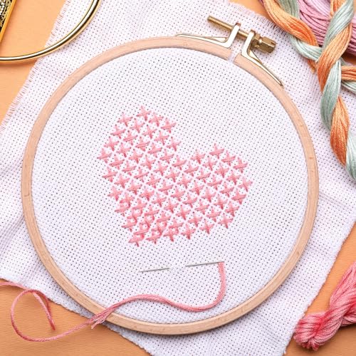 HARFINGTON 12 Skeins Embroidery Floss 8m Each Egyptian Long Fiber Cotton Cross Stitch Thread 26S/2x6 for Embroidery Projects Bracelet, Purple - color: Purple