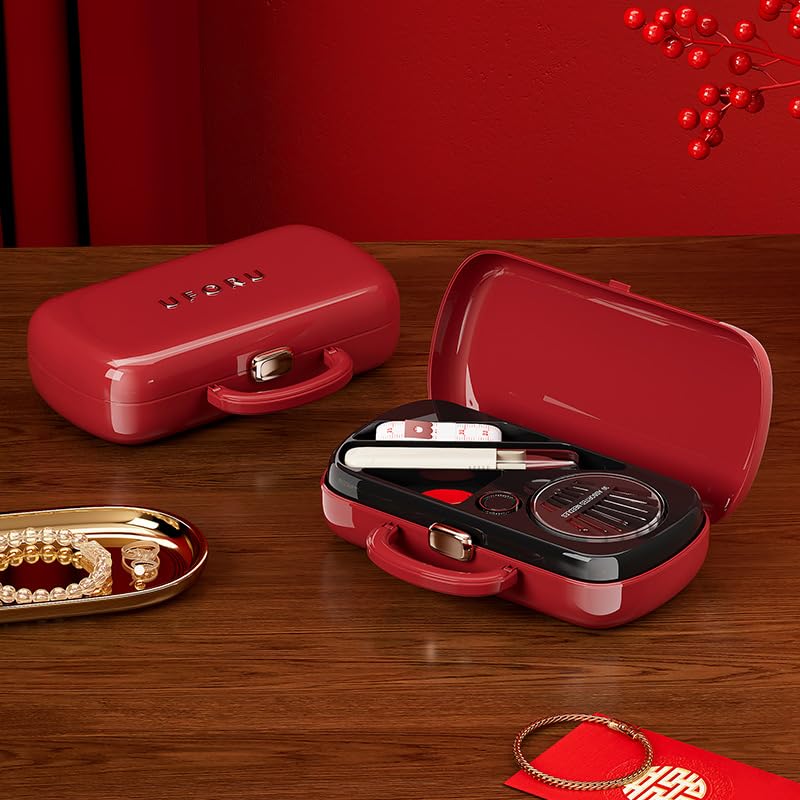 FKOG Sewing Project Kit, 151 Pcs Family Sewing Supplies Repair Kit Traveler Sewing Kit Sewing Thread Accessories DIY Sewing Supplies Organizer (Dark Red) - style: Dark Red