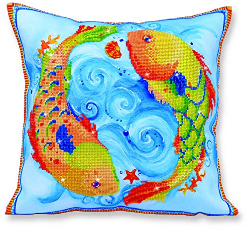 DIAMOND DOTZ Dancing Koi Fish Diamond Painting Kit for Adults with Gems - color: Dancing Fish