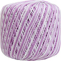 ThreadArt 100% Cotton Crochet Thread Size 3, Variegated Lavenders 47 - color: VARIEGATED LAVENDERS, size: SIZE 3 SINGLE