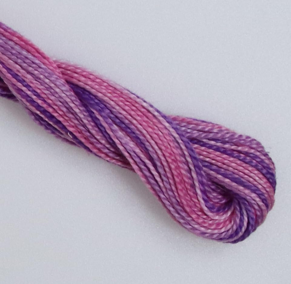 KCS 162 Yards(150 Meters) Mercerized Pearl Cotton Crochet Needlepoint Thread,Size 5,6 skeins,4260 - color: 4260