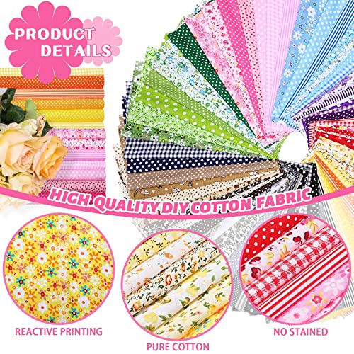 Tudomro 70 Pcs 10 x 10 Cotton Fabric Square for Quilting, Floral - color: Stylish Style