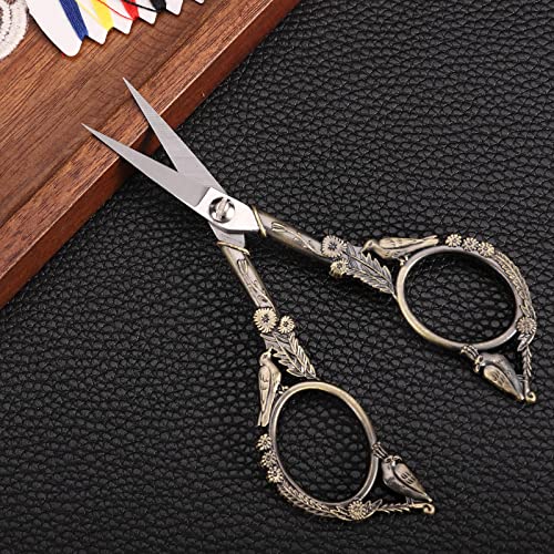 YOUGUOM Small Sewing Scissors, All Purpose Little Shears - color: Bronze